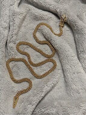 Gold Tone Snake Wrap Necklace – Costume Jewelry ✨🐍
